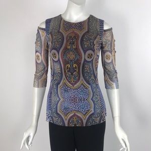 Printed tunic top